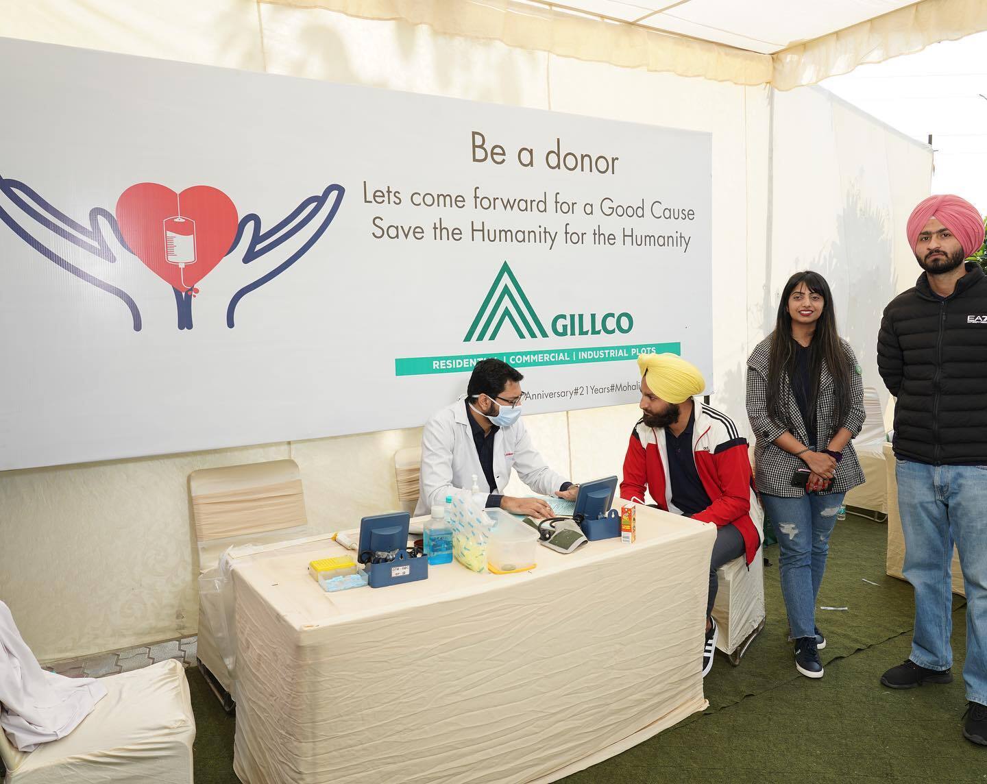 Blood Donation Camp at Gillco Park Hills
